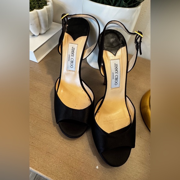Jimmy Choo Shoes - Jimmy Choo  satin Black  Heels